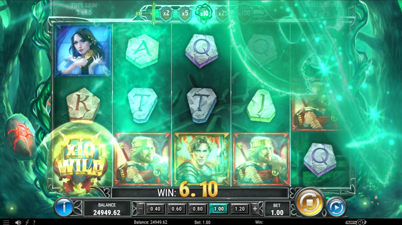 Return of the Green Knight - Shield Spins