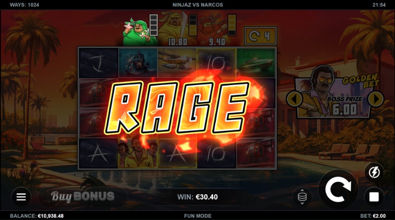 Ninjaz vs Narcos - Raging Ninja ability