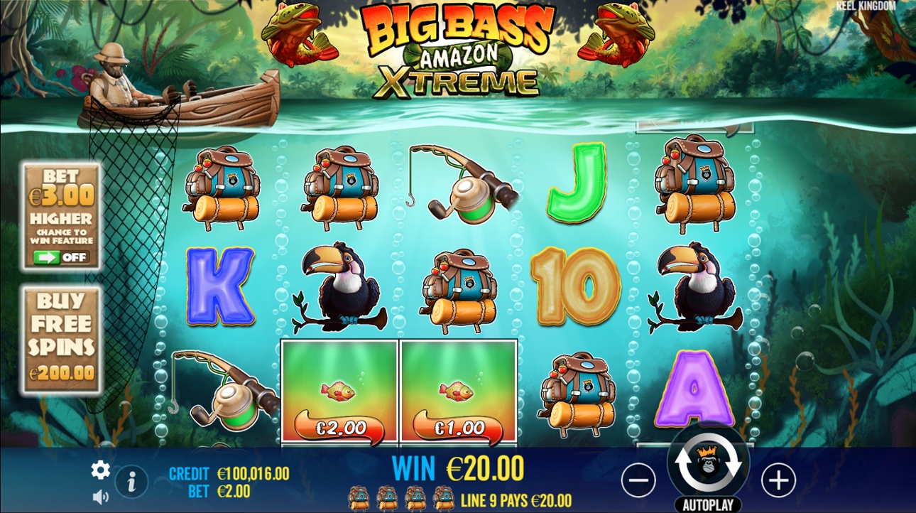 Big Bass Amazon Xtreme slot win