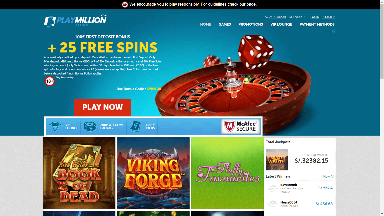 playmillion_casino_homepage_desktop