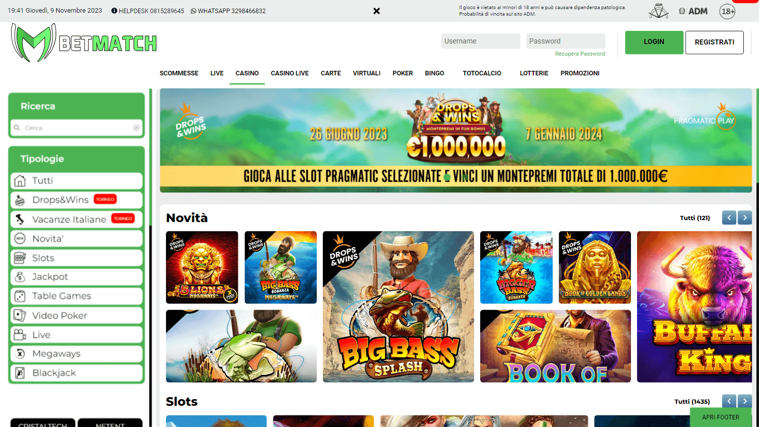 betmatch_casino_it_homepage_desktop