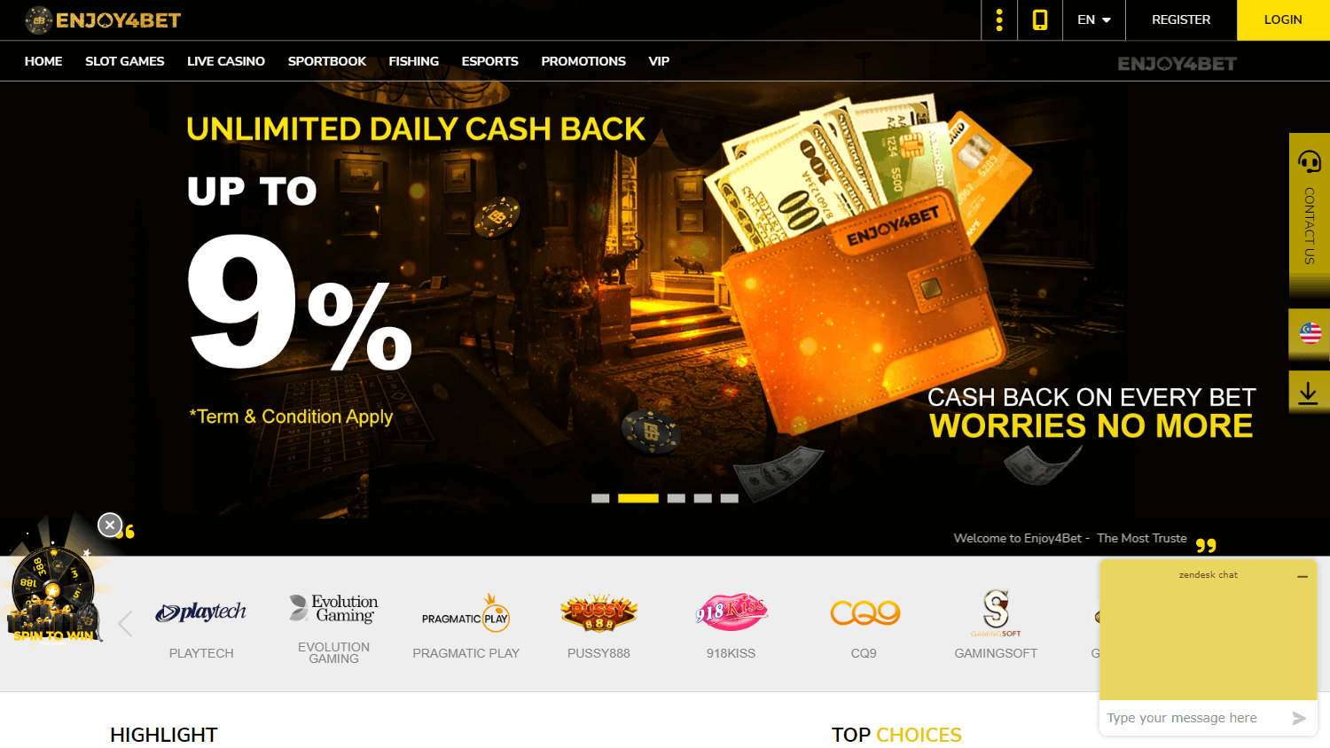 enjoy4bet_casino_homepage_desktop