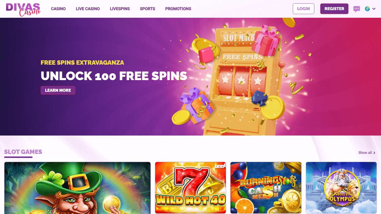 divas_luck_casino_homepage_desktop