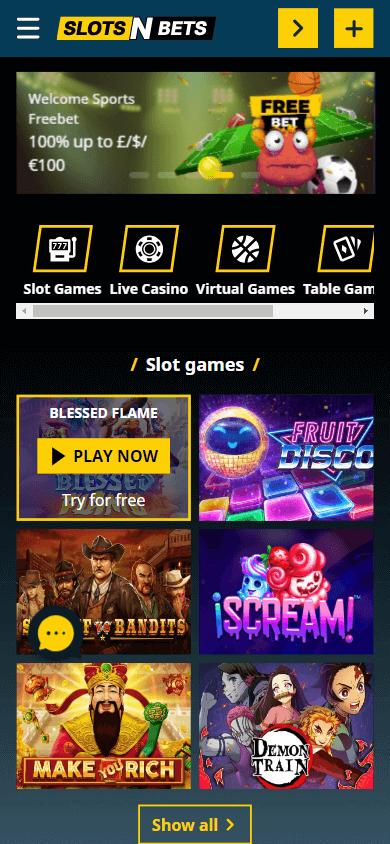 slotsnbets_casino_homepage_mobile