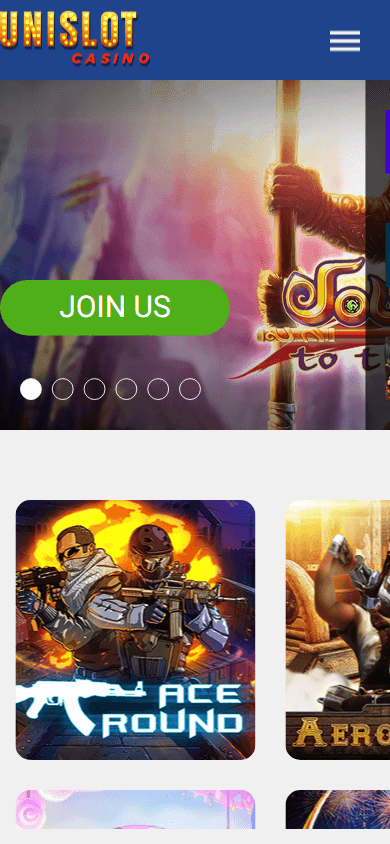 unislot_casino_homepage_mobile