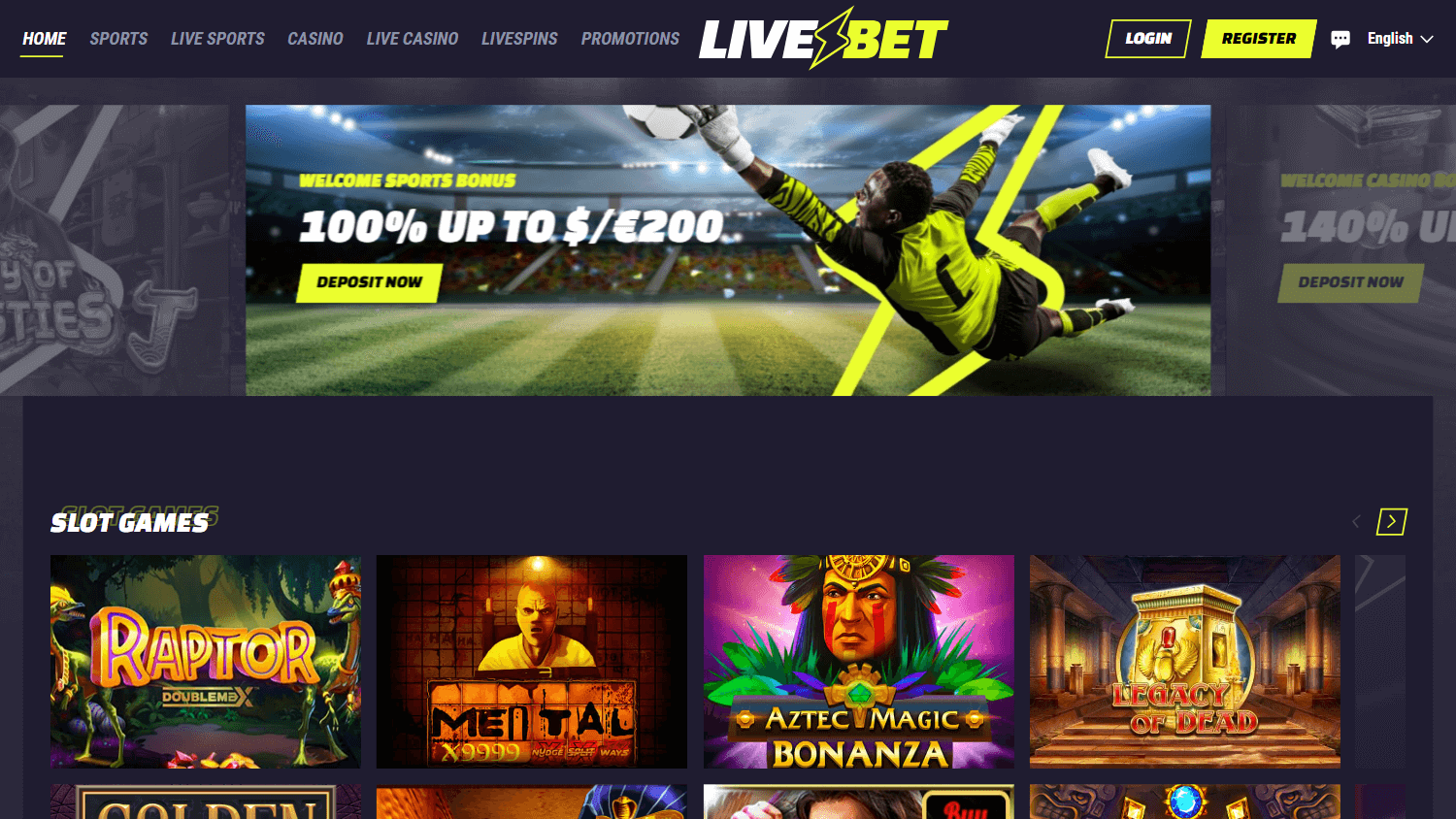 livebet_casino_homepage_desktop