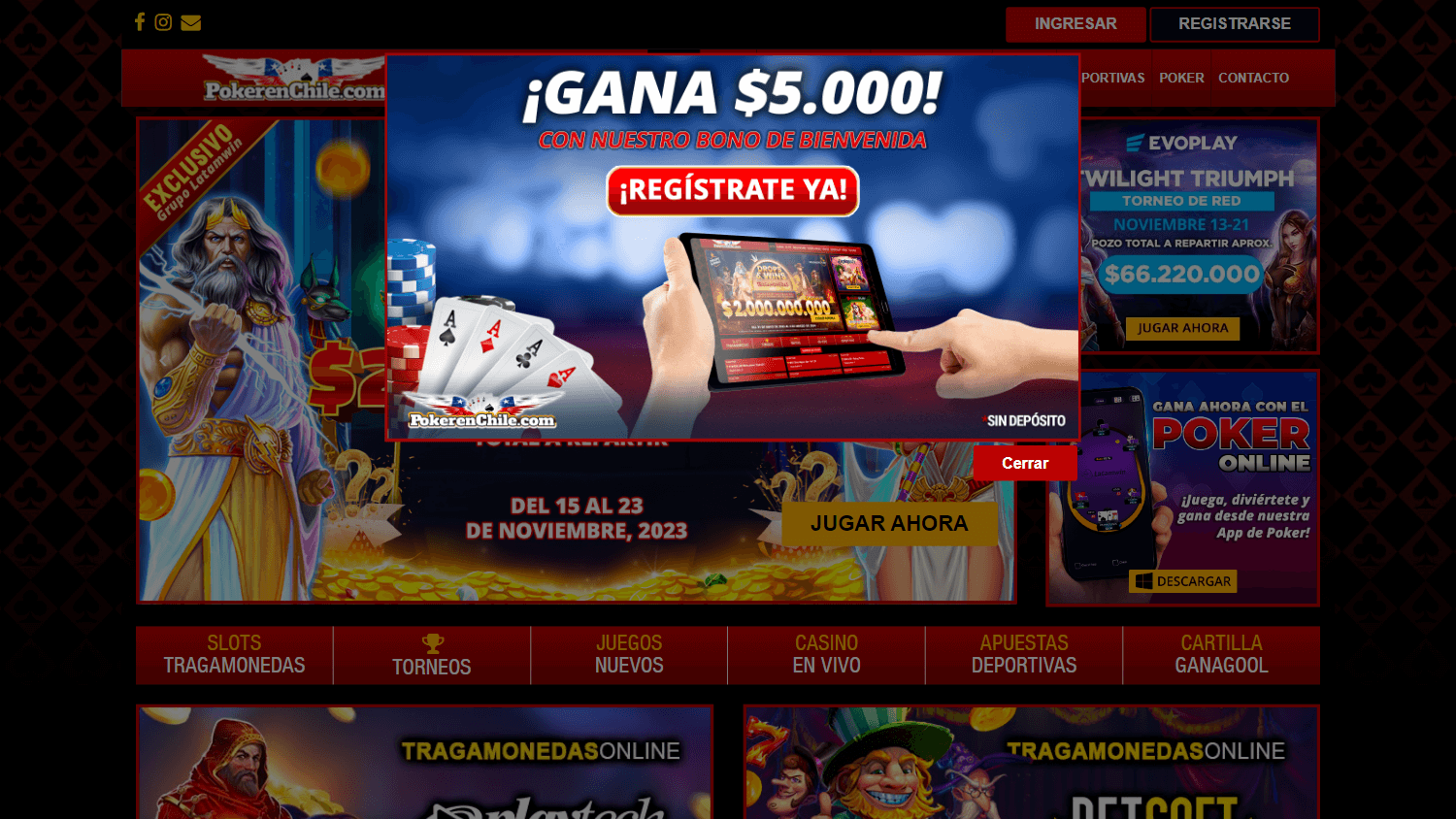 pokerenchile_casino_homepage_desktop