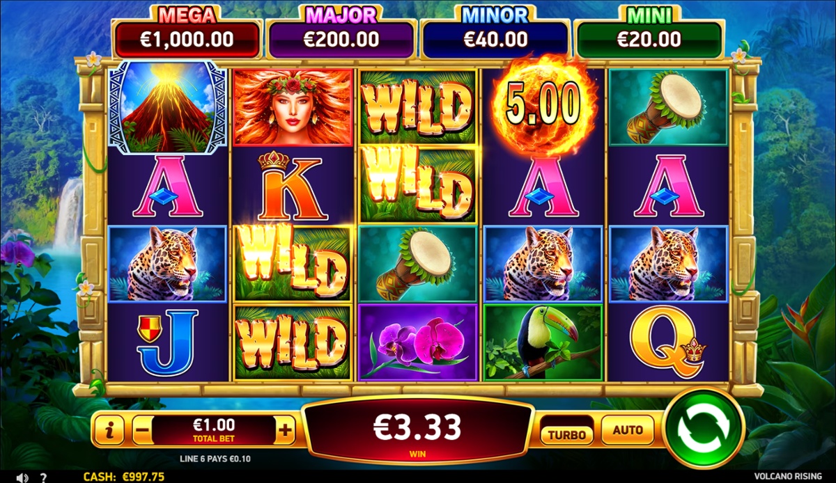 Volcano Rising slot win