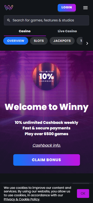 winny_casino_homepage_mobile