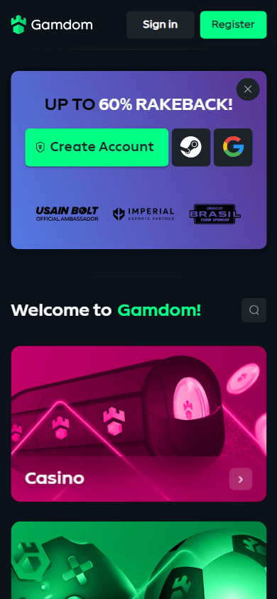 gamdom_casino_homepage_mobile