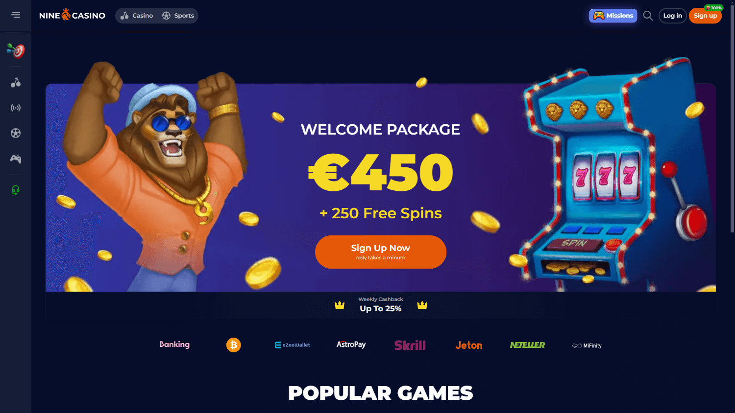 ninecasino_homepage_desktop