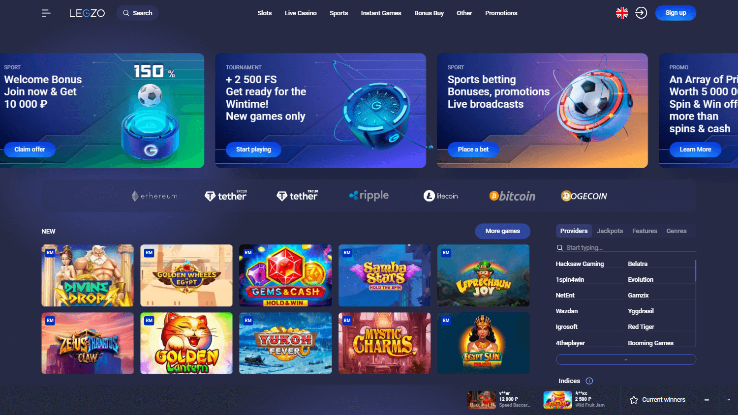 legzo_casino_homepage_desktop