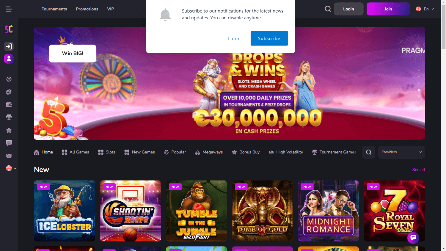 scream_casino_homepage_desktop