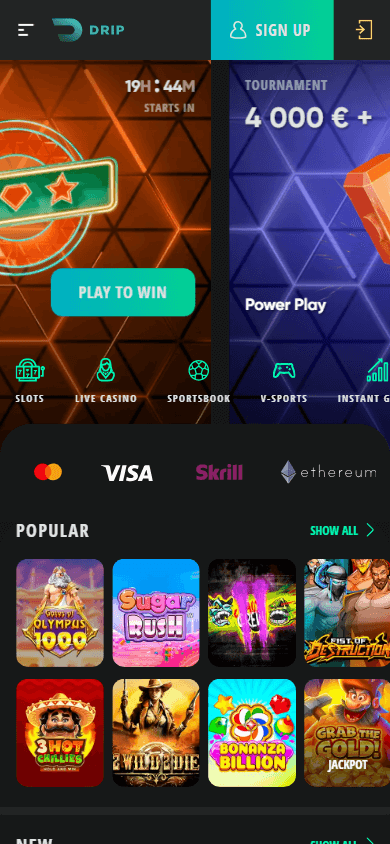 drip_casino_homepage_mobile