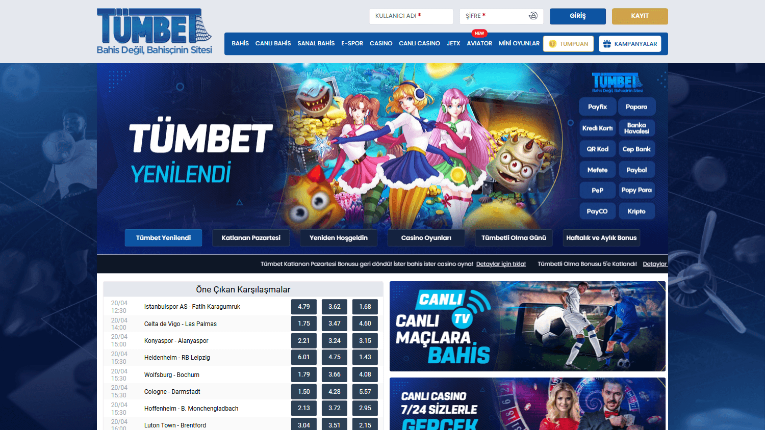 tumbet_casino_homepage_desktop