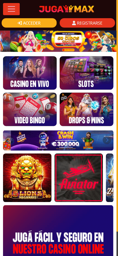 jugamax_casino_homepage_mobile