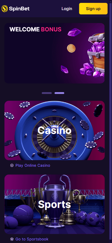 spinbet_casino_homepage_mobile