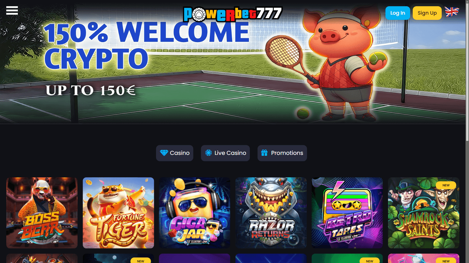 powerbet777_casino_homepage_desktop