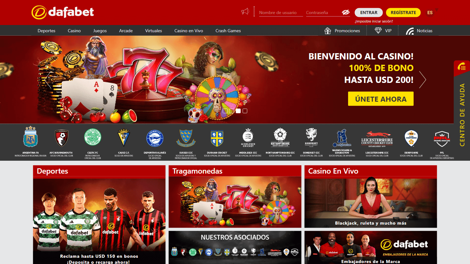 dafabet_casino_homepage_desktop