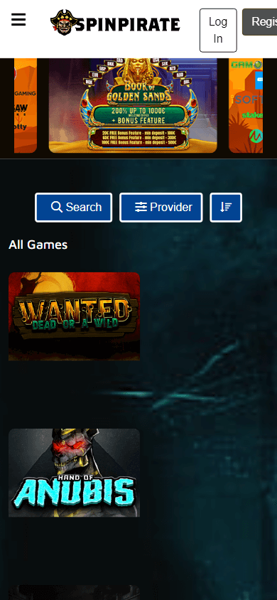 spinpirate_casino_homepage_mobile