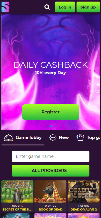 slootz_casino_homepage_mobile