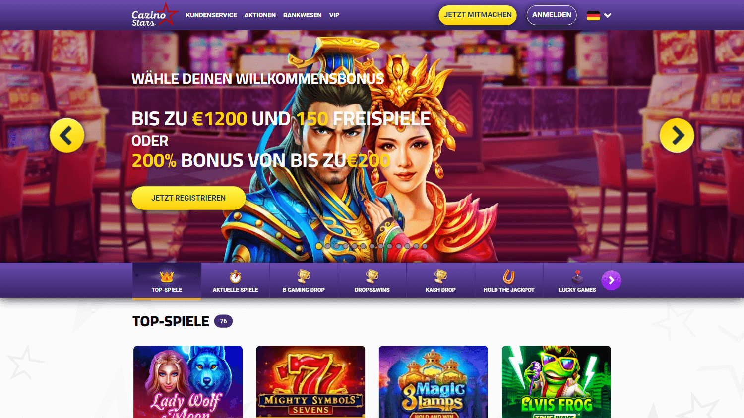 cazinostars_casino_homepage_desktop