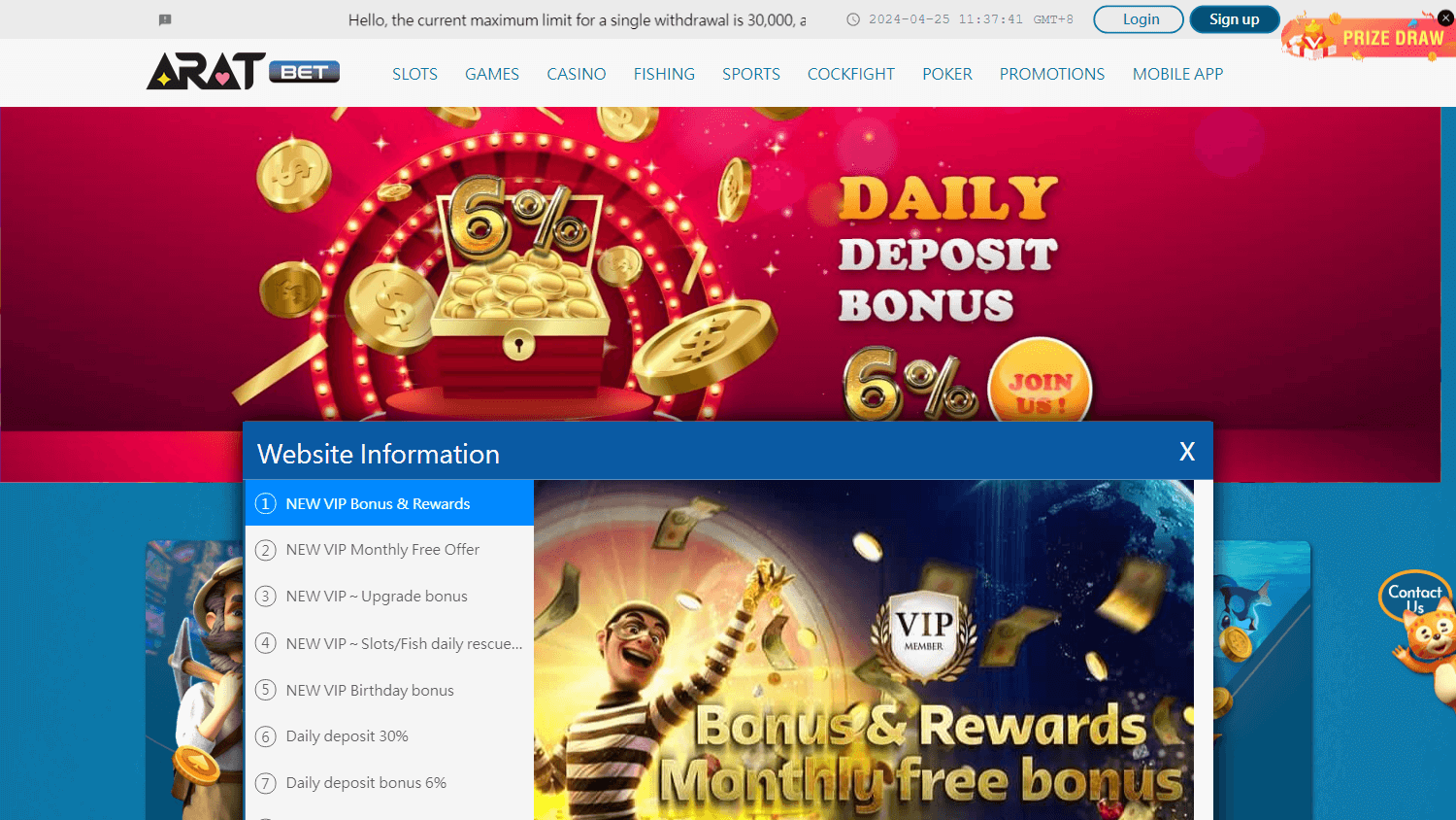 aratbet_casino_homepage_desktop