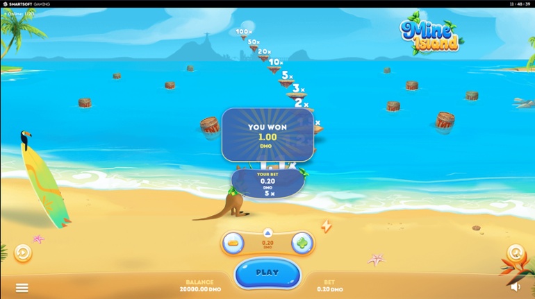 Mine Island - Crash Game Win
