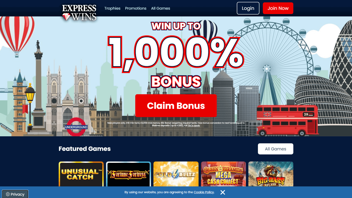 express_wins_casino_homepage_desktop