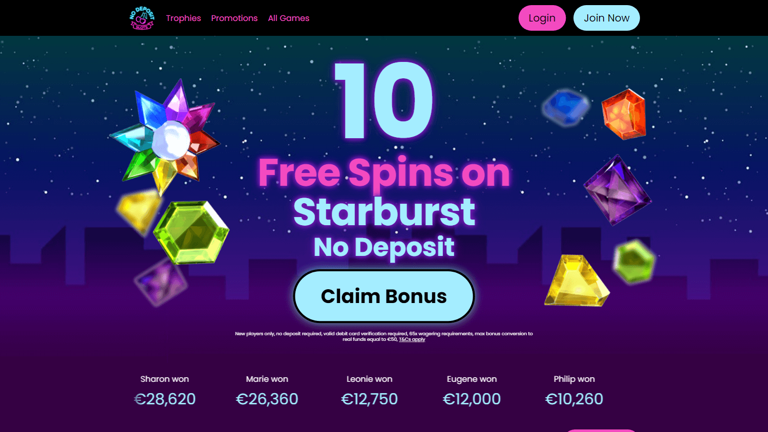 no_deposit_slots_casino_homepage_desktop