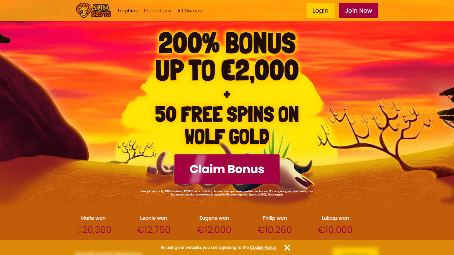 simba_slots_casino_ie_homepage_desktop