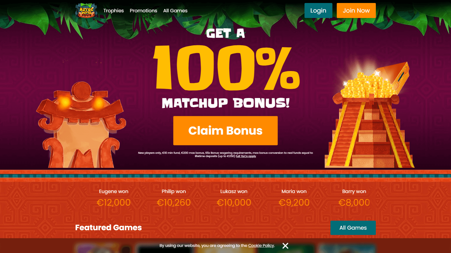 aztec_wins_casino_ie_homepage_desktop