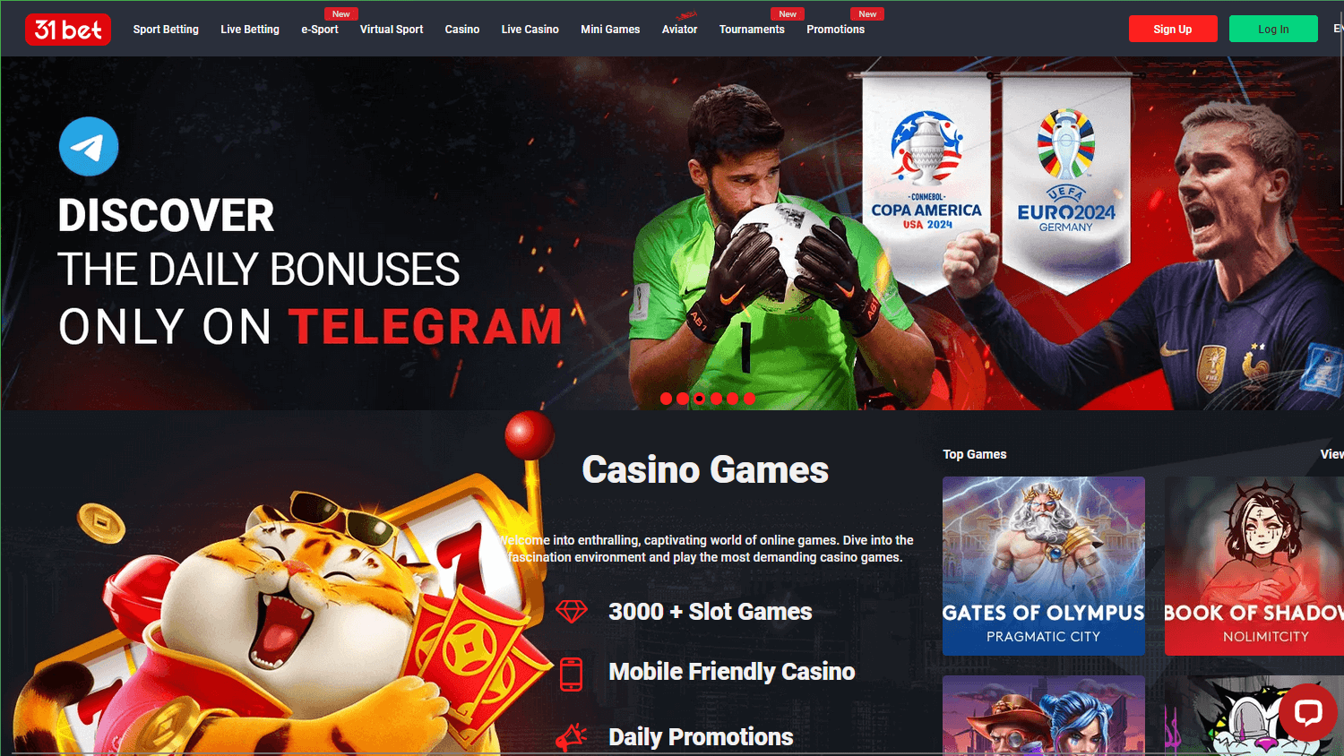 31bet_casino_homepage_desktop