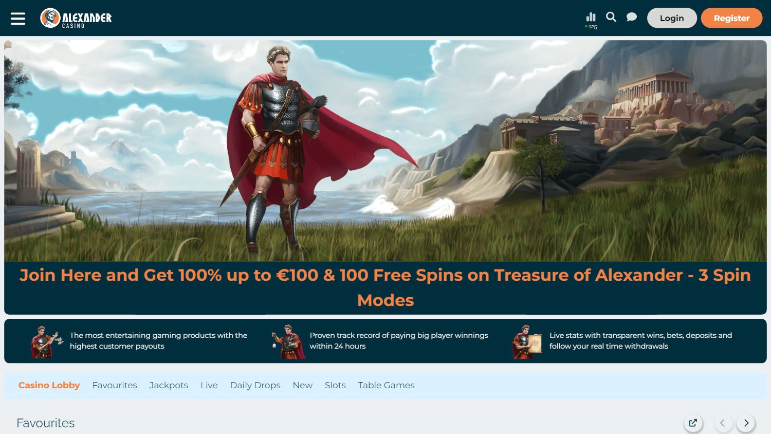 alexander_casino_homepage_desktop