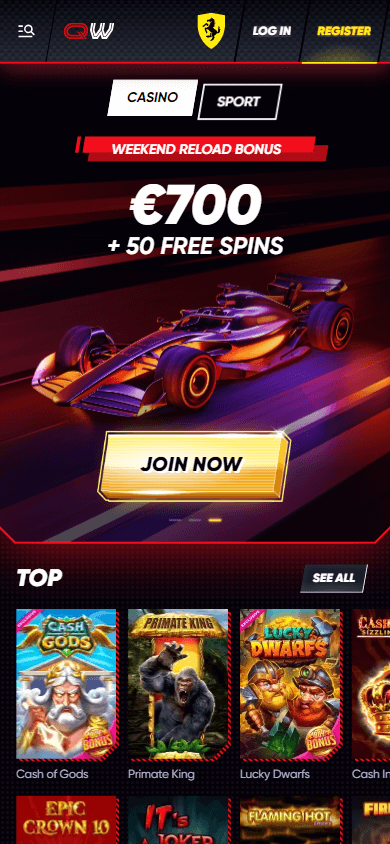 quickwin_casino_homepage_mobile
