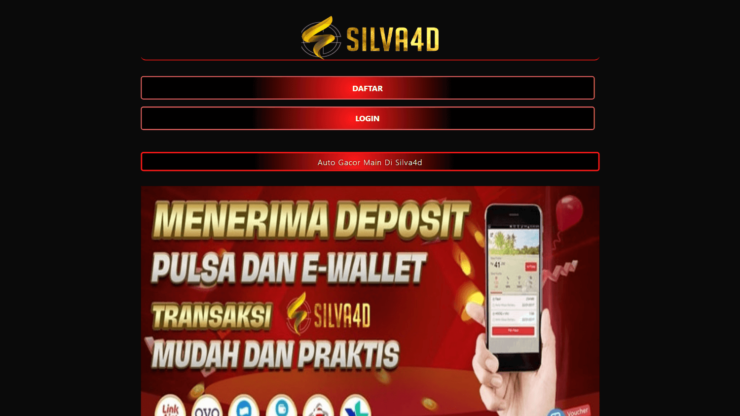 silva4d_casino_homepage_desktop