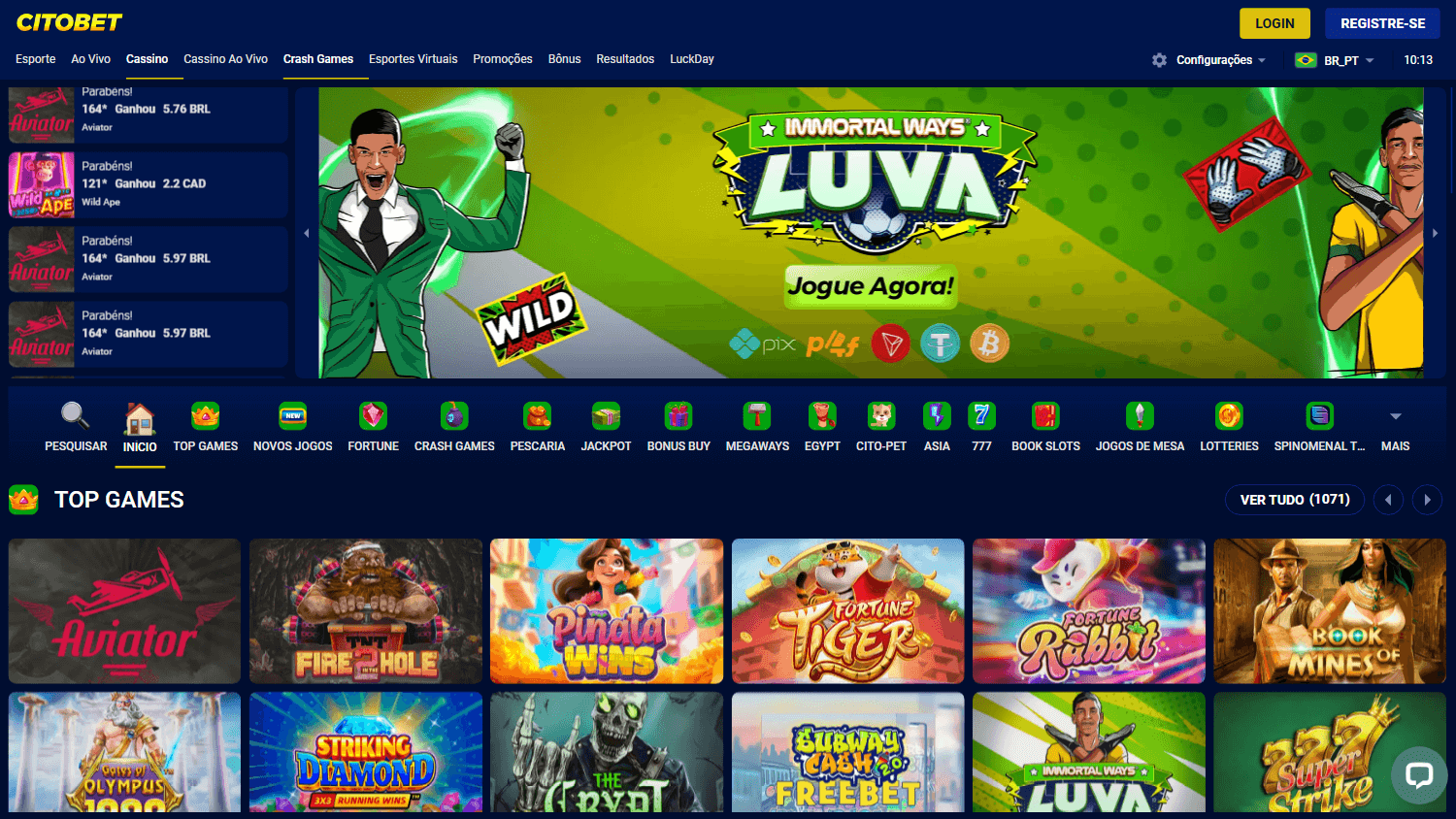 citobet_casino_homepage_desktop