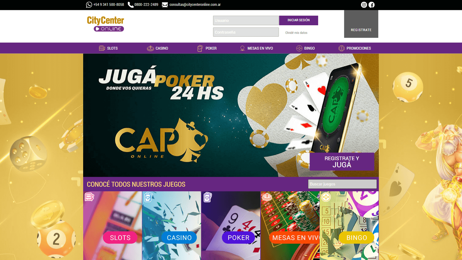 city_center_online_casino_homepage_desktop