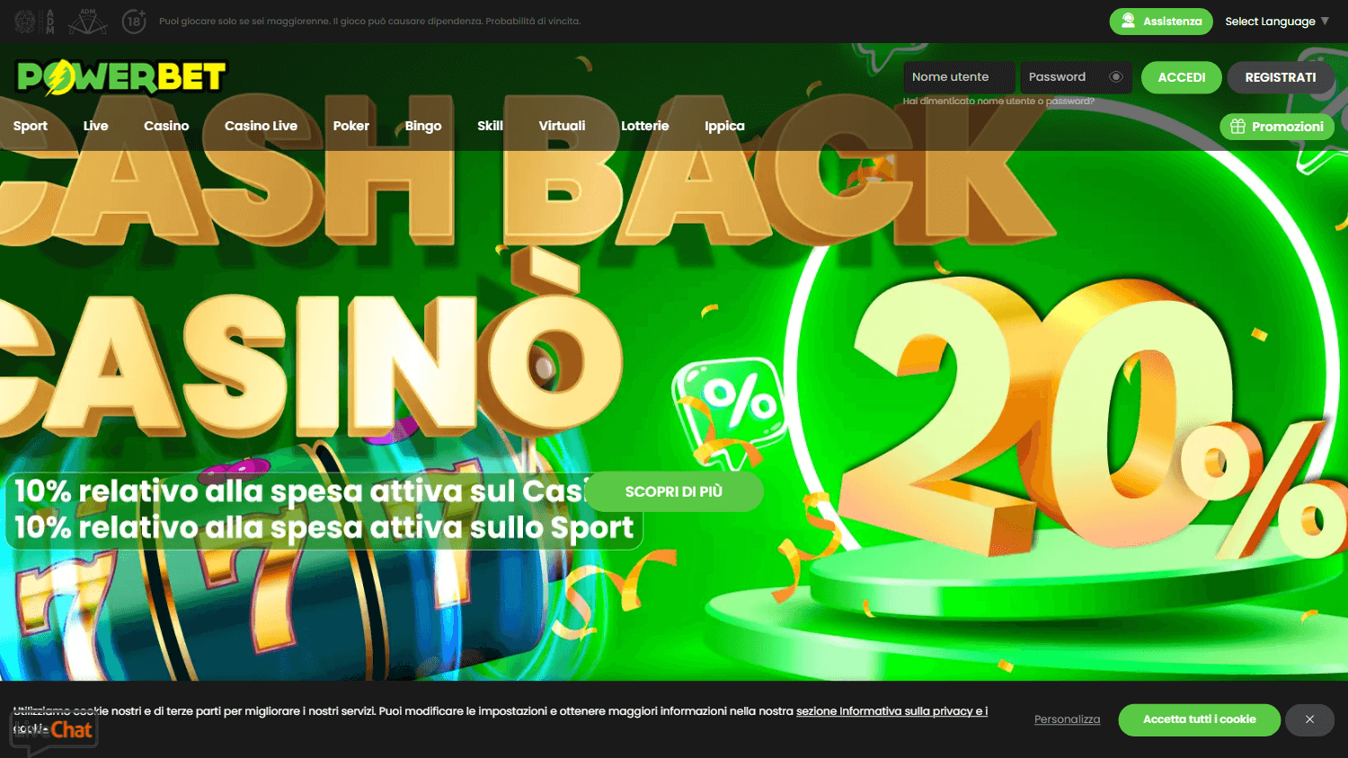 powerbet_casino_homepage_desktop