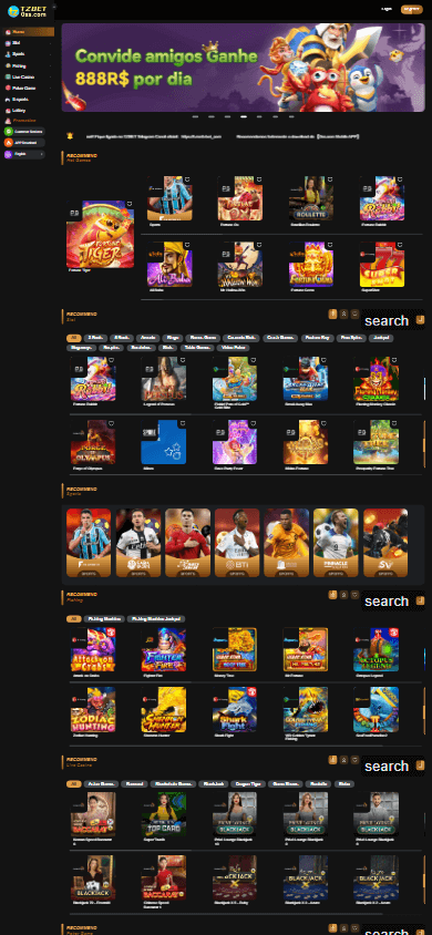 tzbet_casino_homepage_mobile