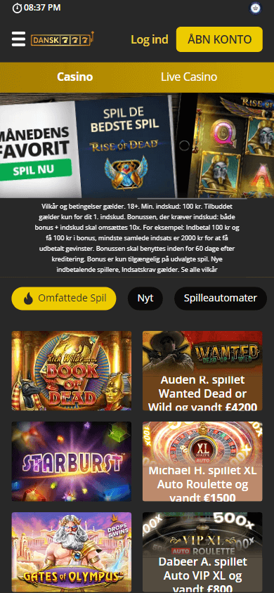 dansk777_casino_homepage_mobile