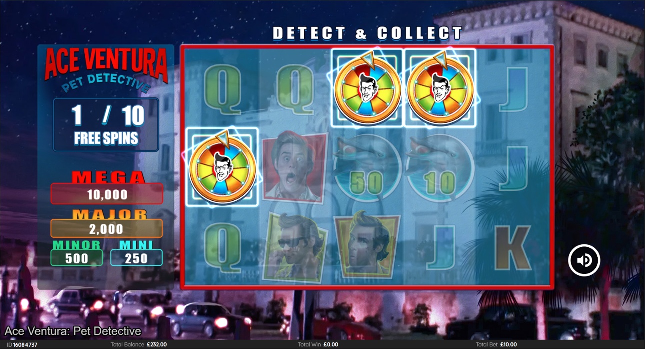 Ace Ventura Pet Detective slot - Detect & Collect spins