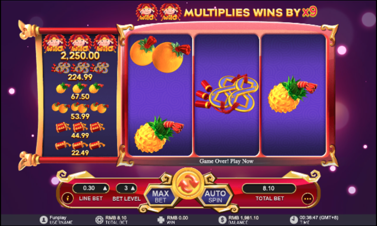 Fa Fa Zhu simple slot machine