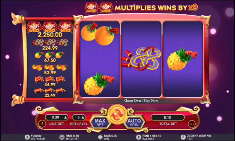 Fa Fa Zhu simple slot machine