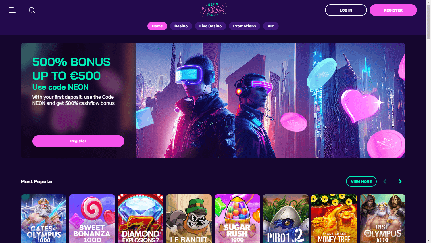 neonvegas_casino_homepage_desktop