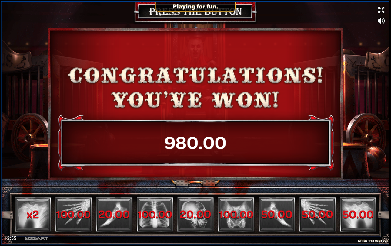 Circus of Horror huge win