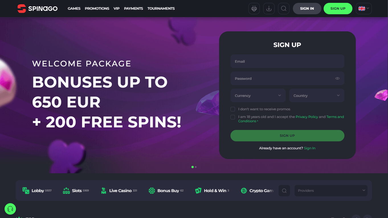 spinago_casino_homepage_desktop