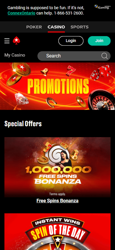 pokerstars_casino_Ontario_promotions_mobile