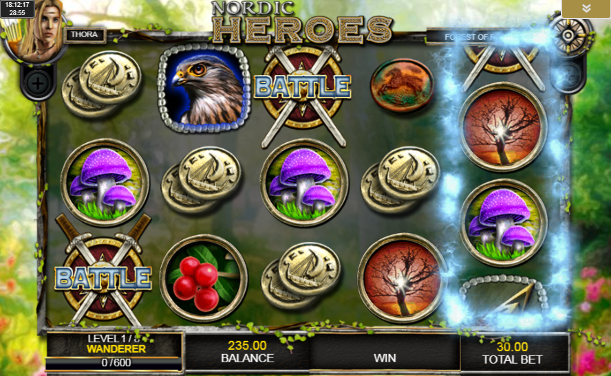 Nordic Heroes scatter symbols