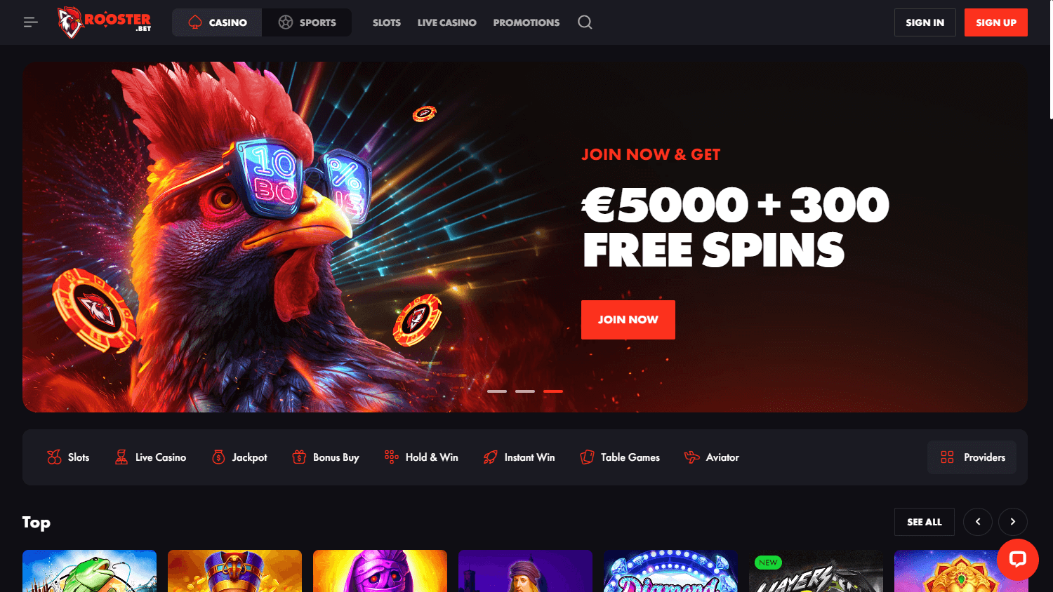 rooster_bet_casino_homepage_desktop